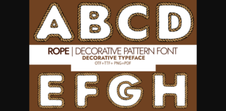 Rope Font Poster 1