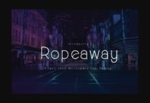 Ropeaway Font Poster 1