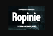 Ropinie Font Poster 1