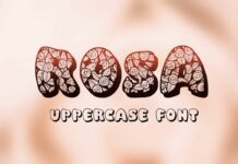 Rosa Font Poster 1