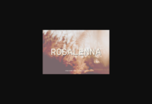 Rosalenna Font Poster 1