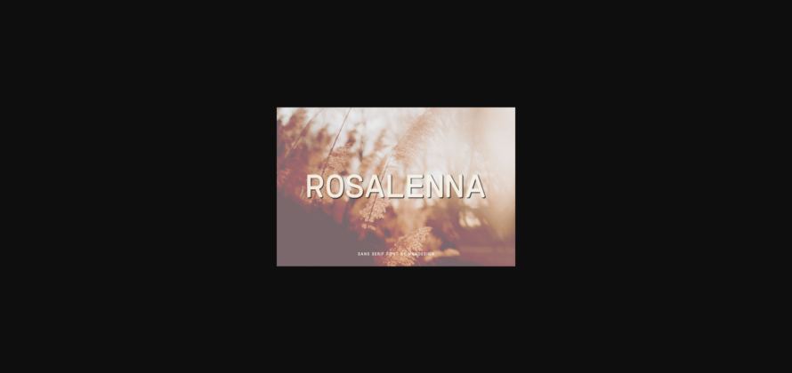 Rosalenna Font Poster 1