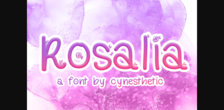 Rosalia Font Poster 1