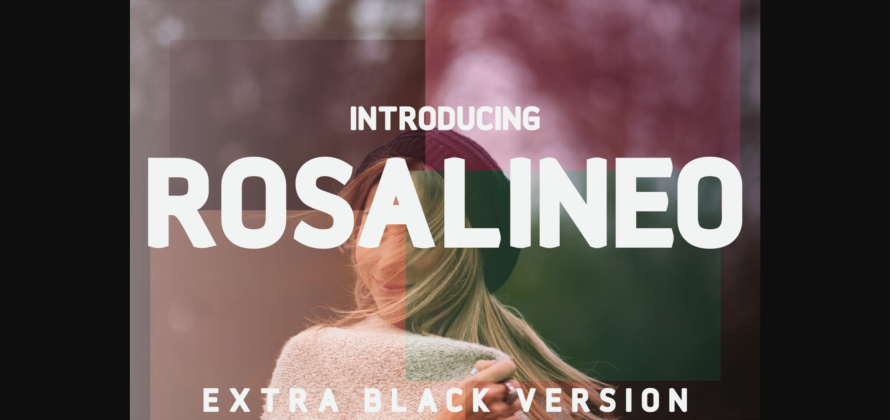 Rosalineo Extra-Black Font Poster 1