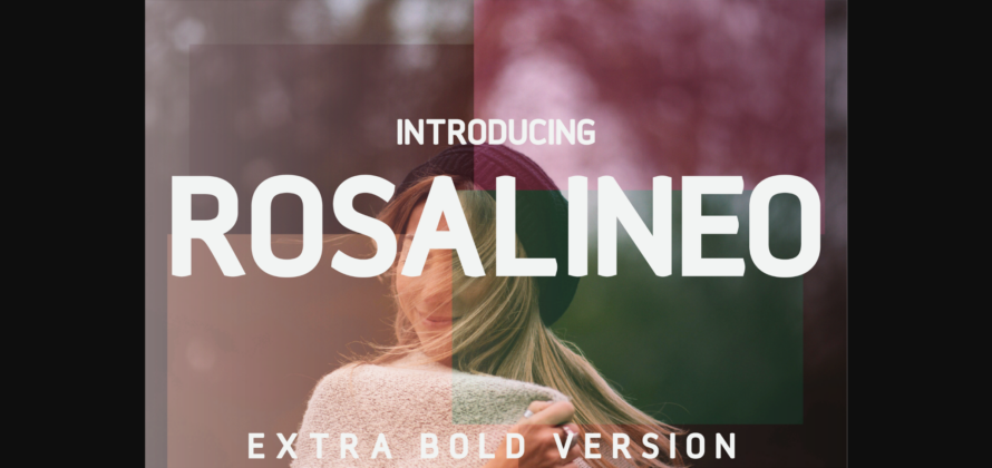 Rosalineo Extra-Bold Font Poster 3