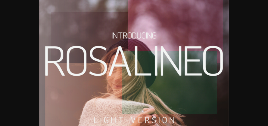 Rosalineo Light Font Poster 3