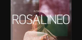 Rosalineo Light Font Poster 1