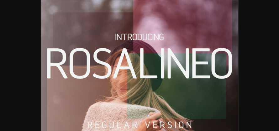 Rosalineo Regular Font Poster 3