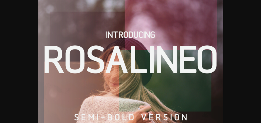 Rosalineo Semi-Bold Font Poster 3