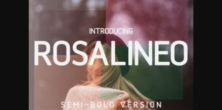 Rosalineo Semi-Bold Font Poster 1