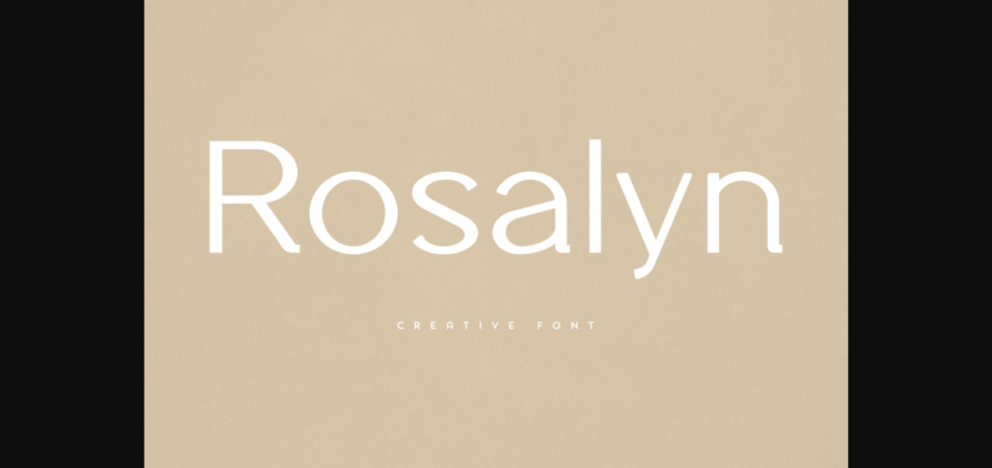 Rosalyn Font Poster 3