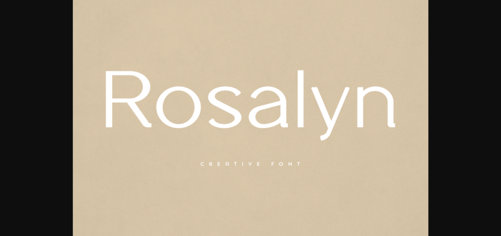 Rosalyn Font Poster 1