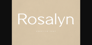 Rosalyn Font Poster 1