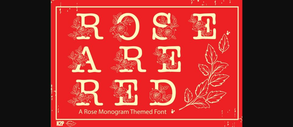Rose Are Red Font Poster 3