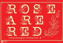 Rose Are Red Font Poster 1
