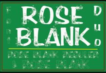 Rose Blank Font Poster 1