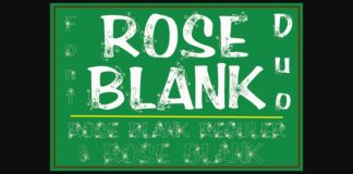 Rose Blank Font Poster 1