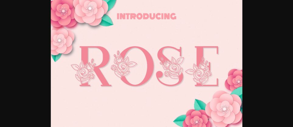 Rose Font Poster 3