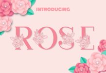 Rose Font Poster 1