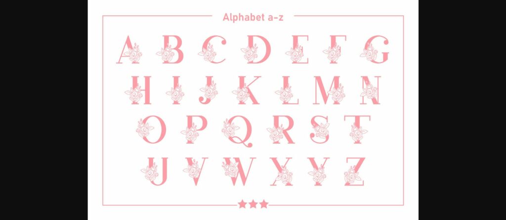 Rose Font Poster 5
