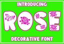 Rose Font Poster 1