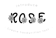 Rose Font Poster 1