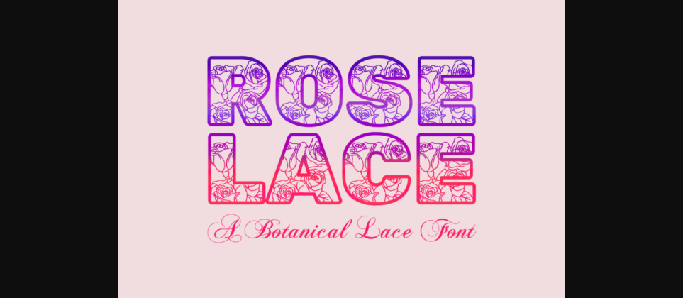 Rose Lace Font Poster 3