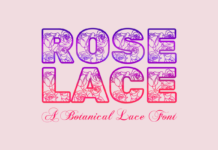 Rose Lace Font Poster 1