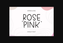 Rose Pink Font Poster 1
