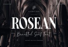 Rosean Font Poster 1