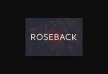 Roseback Font Poster 1