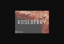 Roseberry Font Poster 1