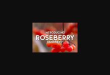 Roseberry Font Poster 1