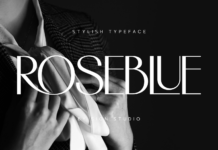 Roseblue Font Poster 1