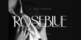 Roseblue Font Poster 1