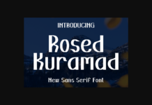 Rosed Kuramad Font Poster 1