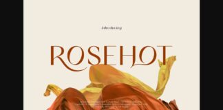 Rosehot Font Poster 1