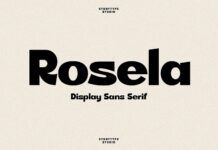 Rosela Font Poster 1