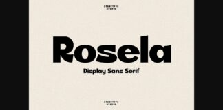 Rosela Font Poster 1