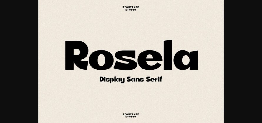 Rosela Font Poster 1