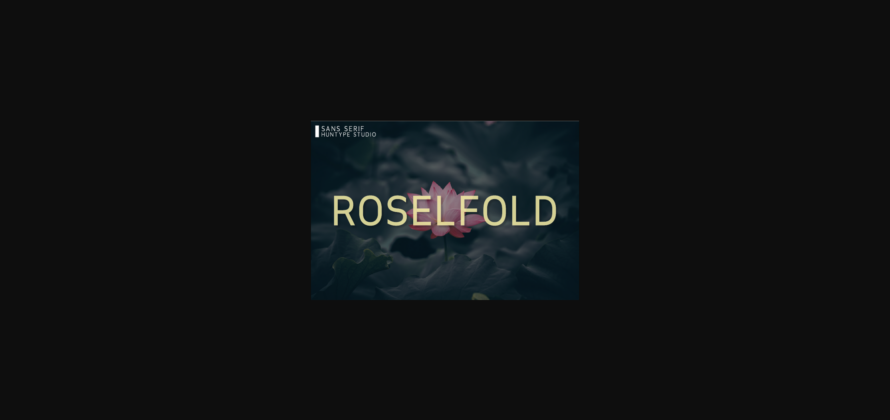 Roselfold Font Poster 3