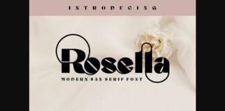 Rosella Font Poster 1