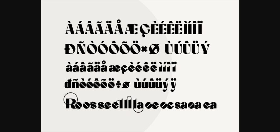 Rosella Font Poster 9