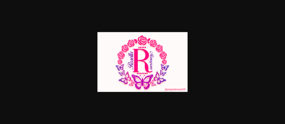 Rosella Monogram Font Poster 3