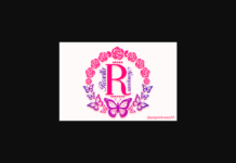 Rosella Monogram Font Poster 1