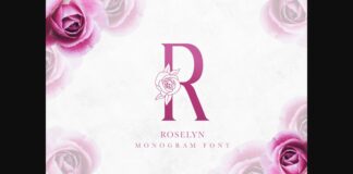 Roselyn Font Poster 1