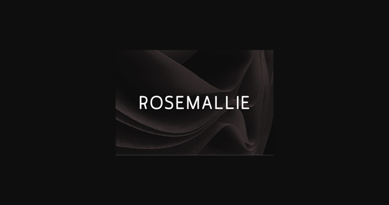 Rosemallie Font Poster 3
