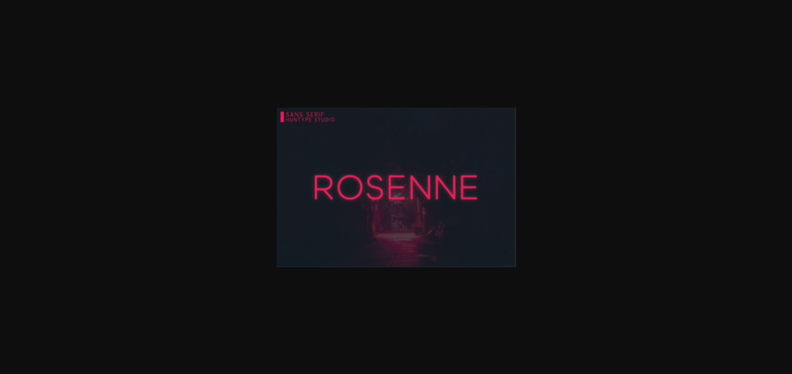 Rosenne Font Poster 3