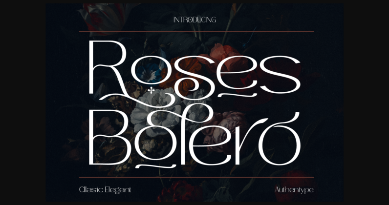 Roses Bolero Font Poster 3