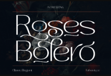 Roses Bolero Font Poster 1